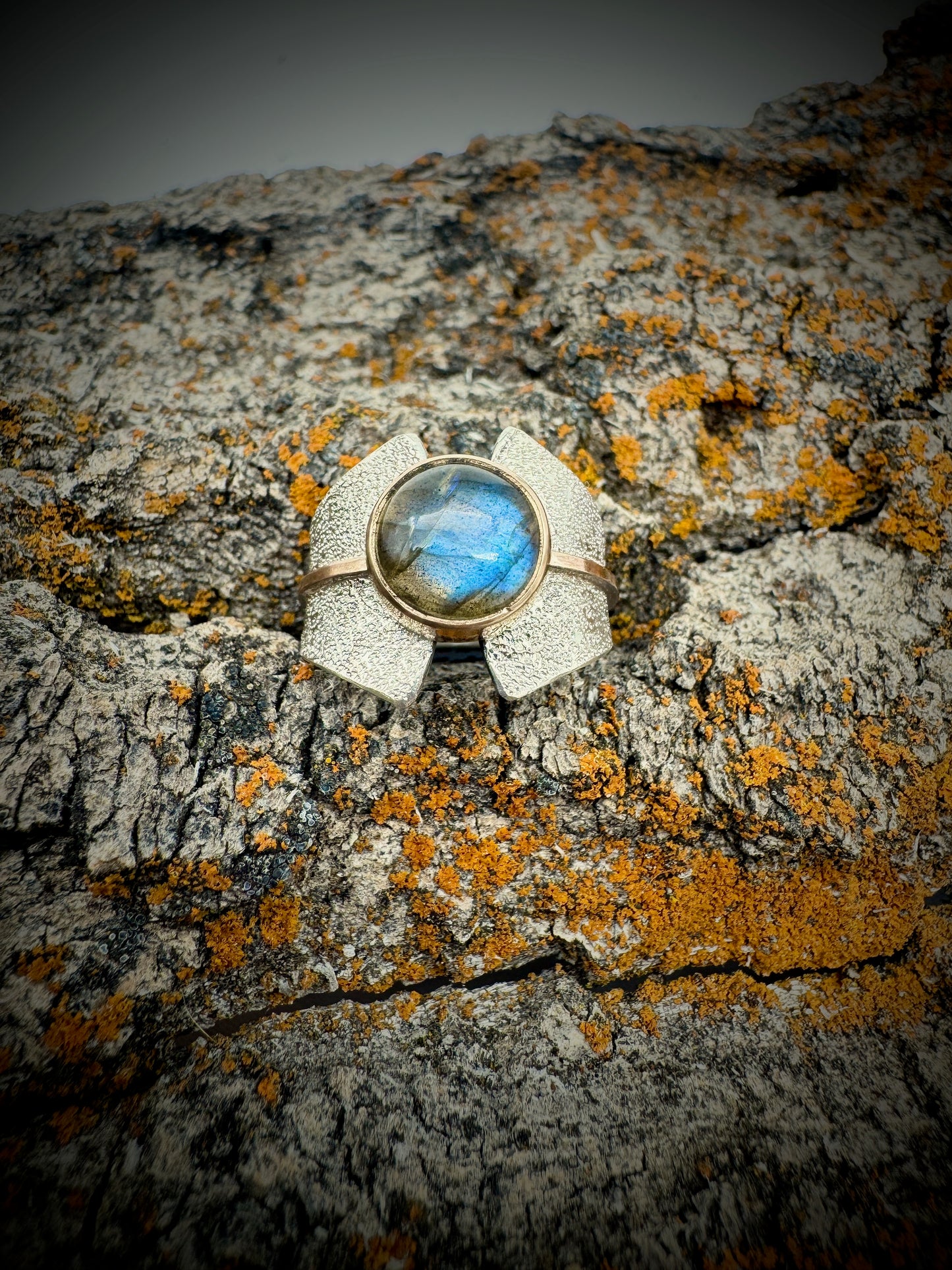 Labradorite Butterfly ring