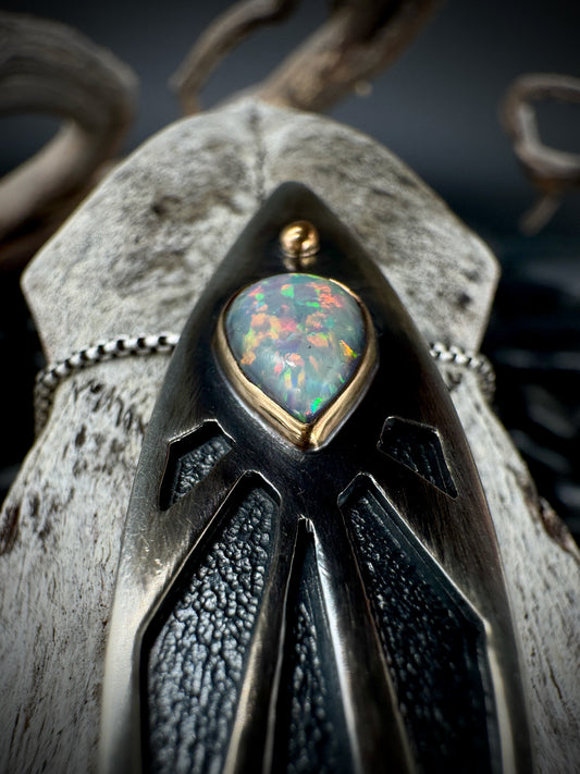 The Lost Wing Australian Opal pendant