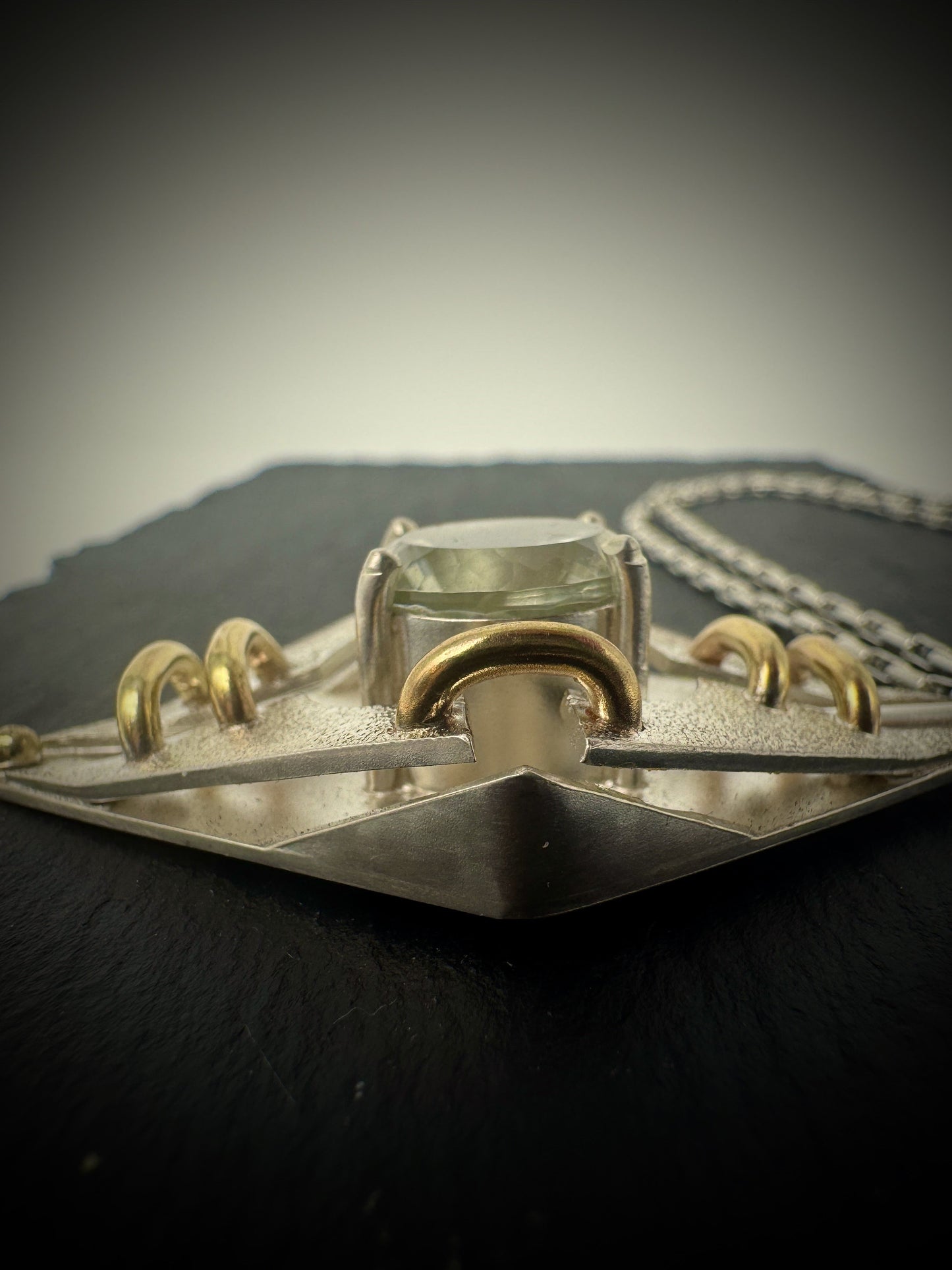 Unchained Prasiolite pendant