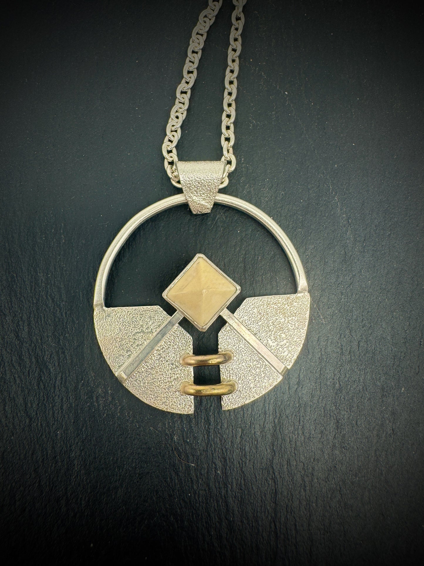 Unchained Mammoth Ivory pendant round
