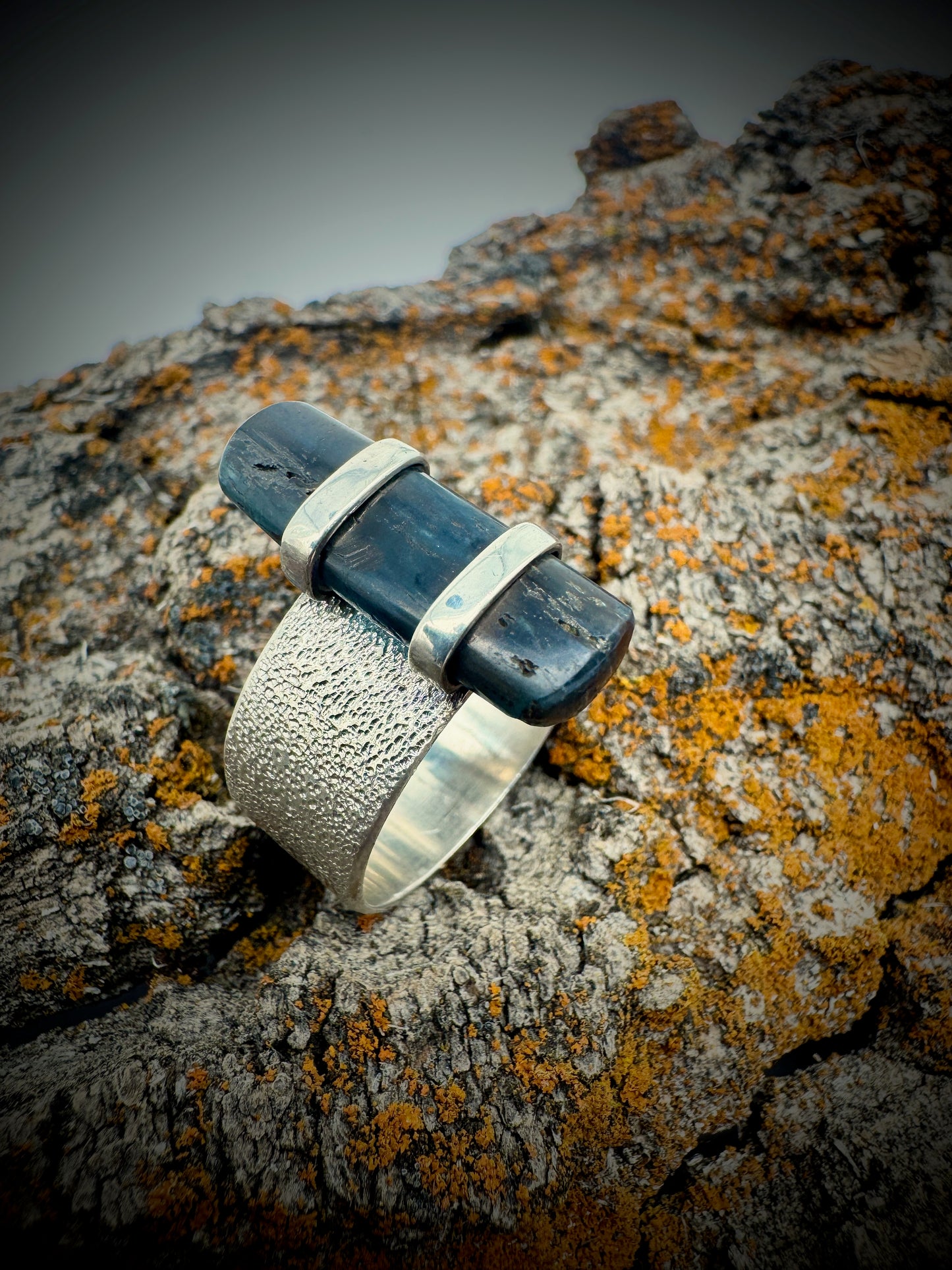 The Storm Kyanite ring