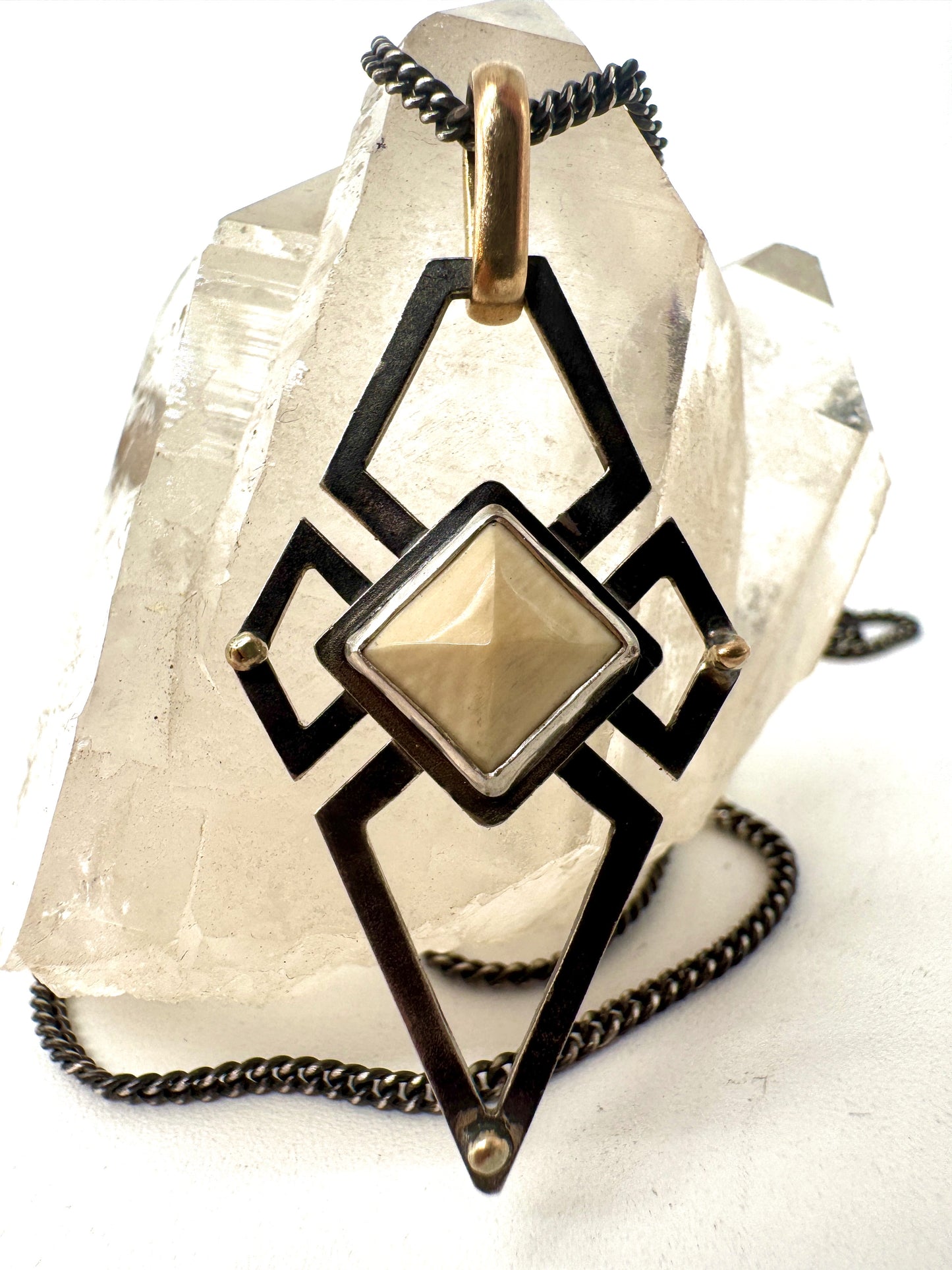 Holocene Diamond Mammoth ivory pendant