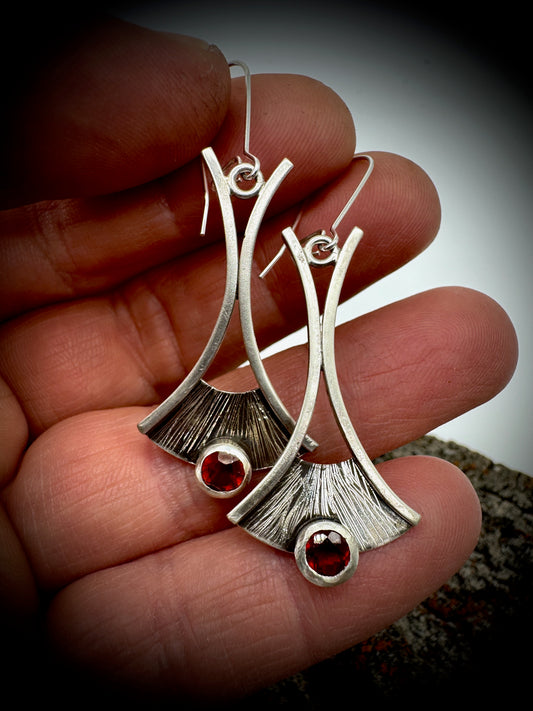 Hessonite Rising Earrings