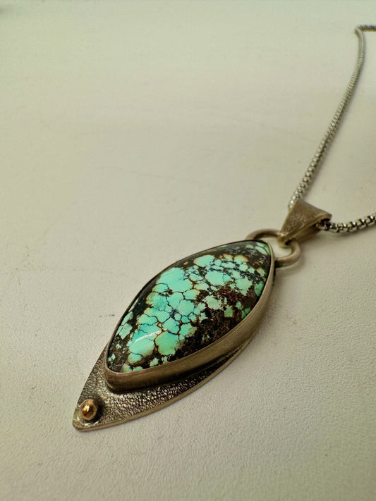 Turquoise Marquis Pendant