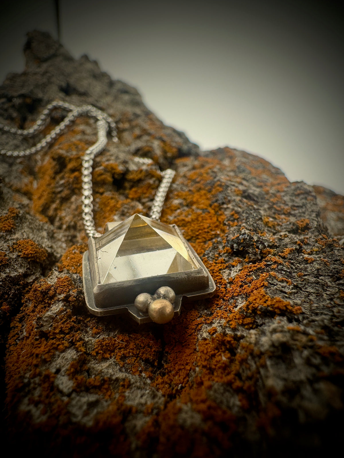 Liminal Pyramid Golden Pyramid pendant – Liminal Artifacts