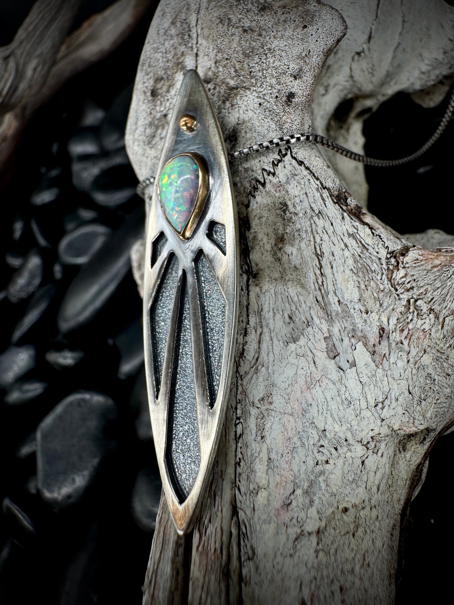 The Lost Wing Australian Opal pendant