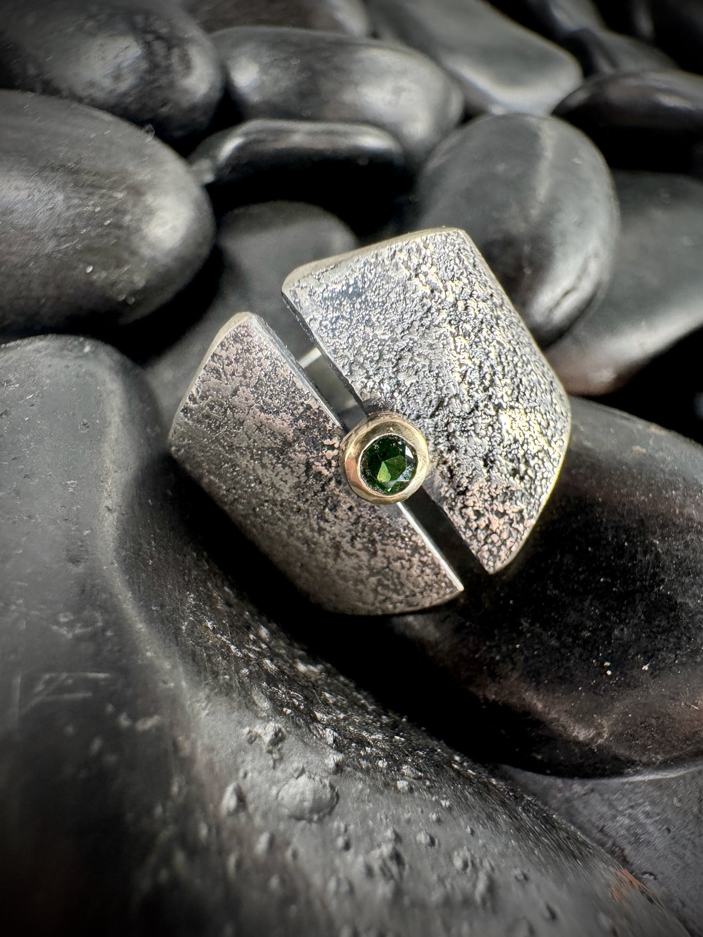 Tsavorite Garnet ring, size 6