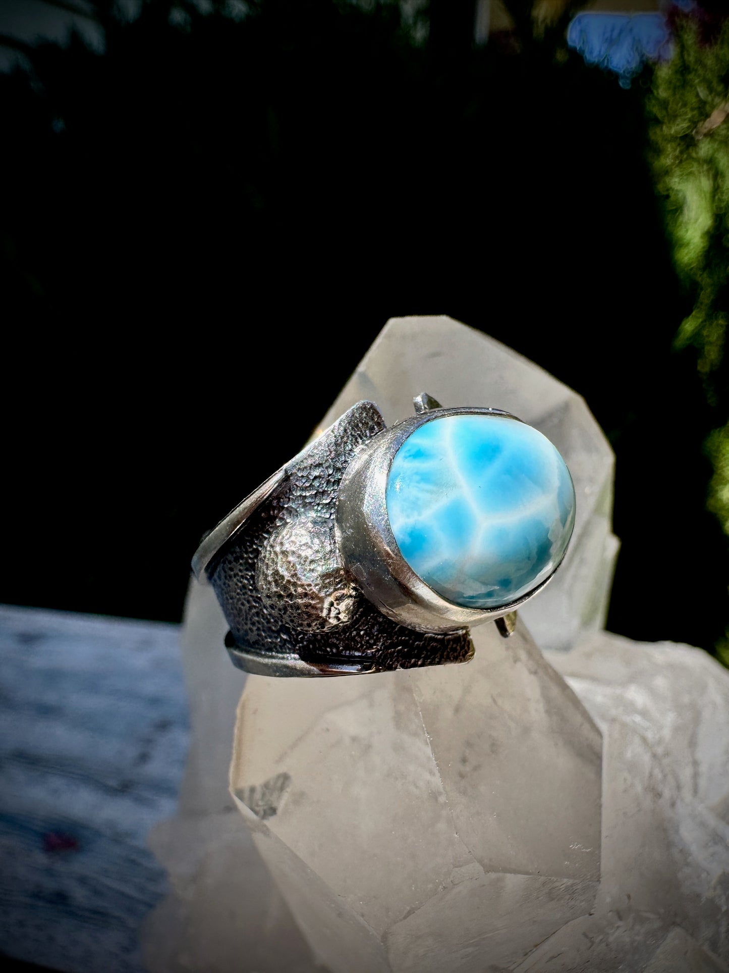 Luscious Larimar ring, size 7.5