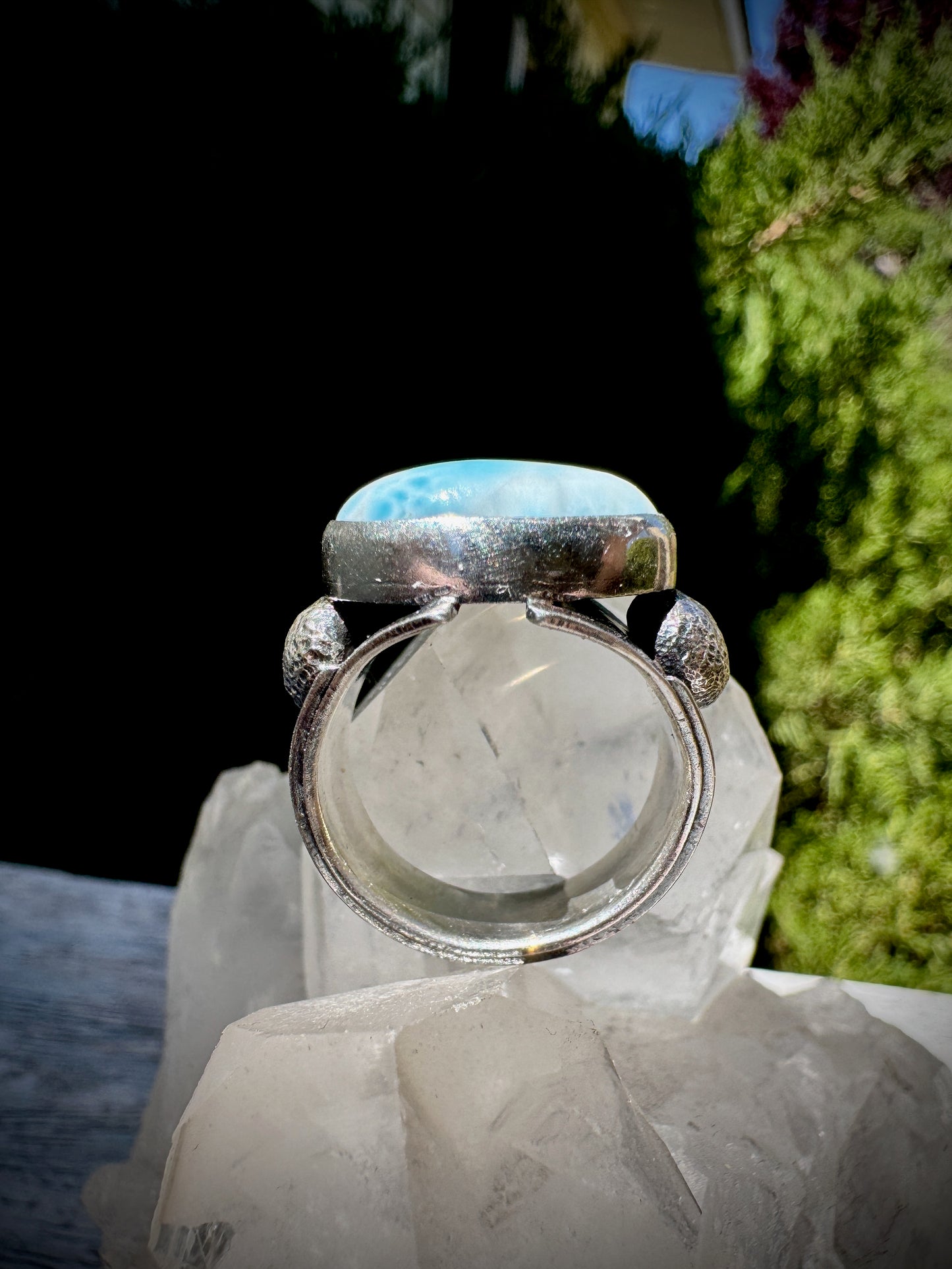 Luscious Larimar ring, size 7.5