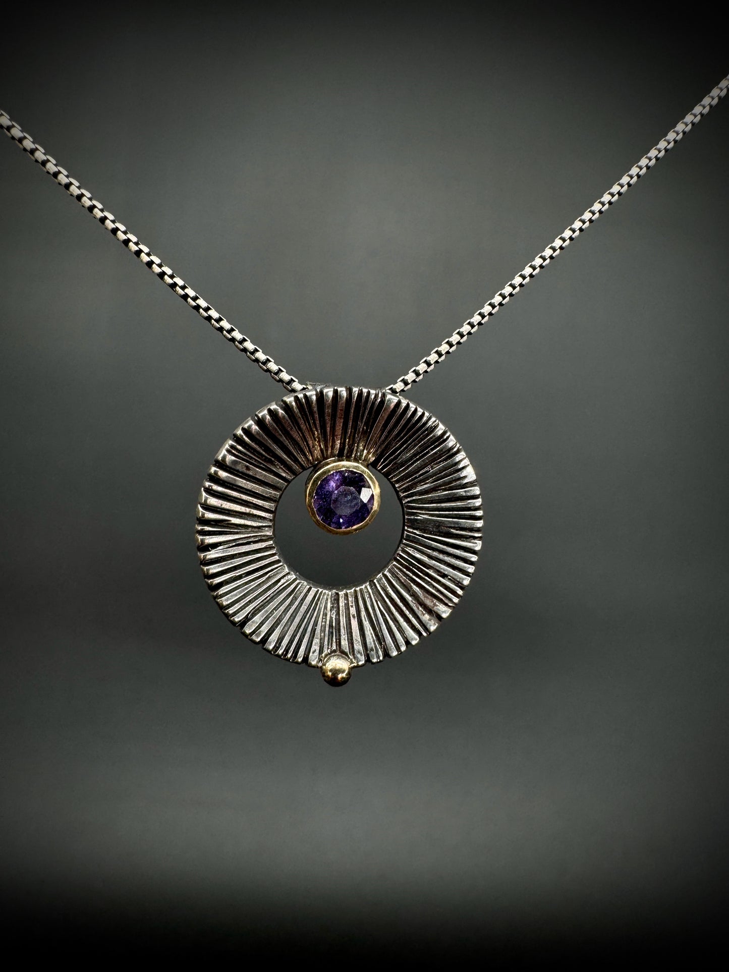 Imminence purple sapphire pendant