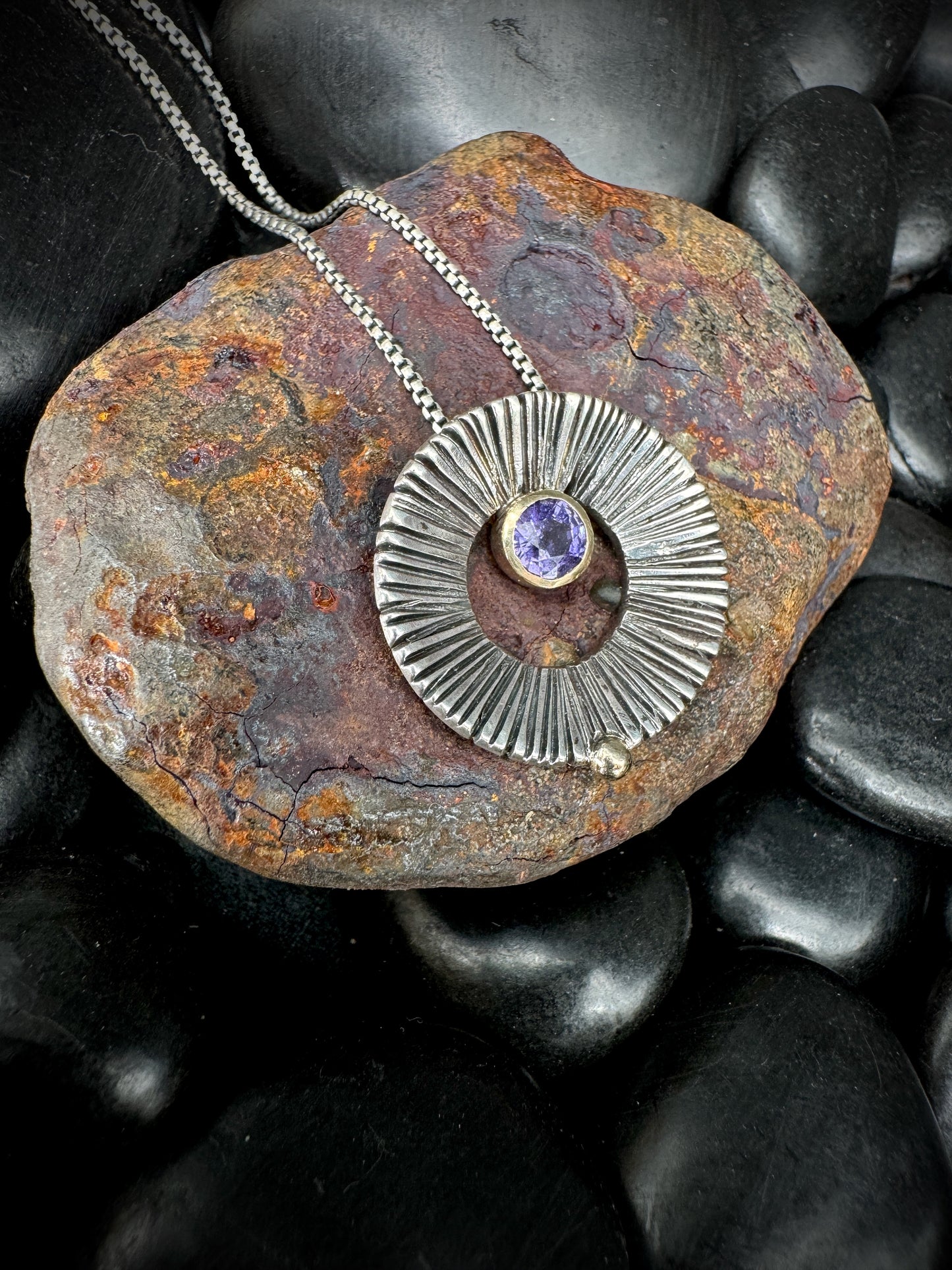 Imminence purple sapphire pendant
