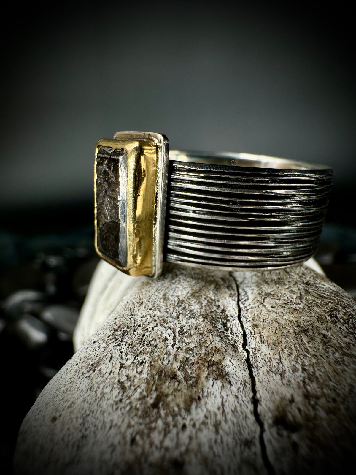 Aletai Meteorite ring size 13.5