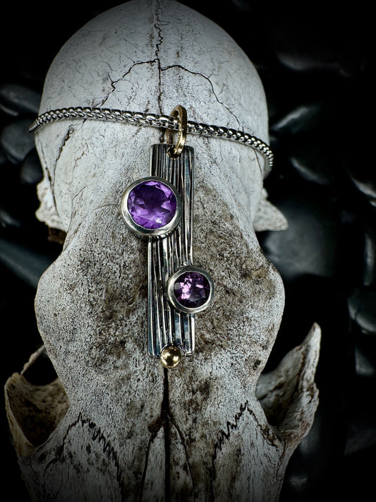 Woven Amethyst pendant