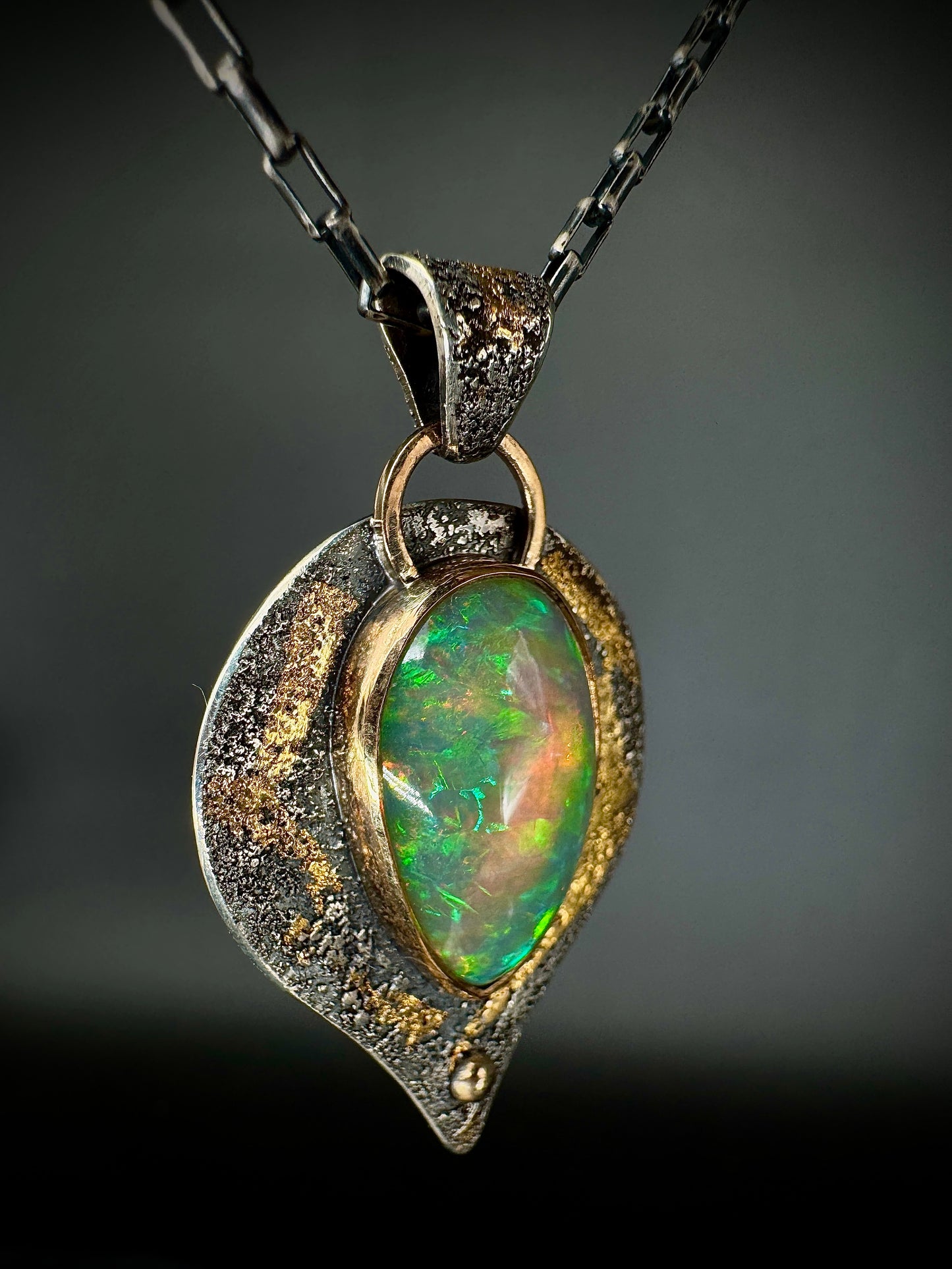 Dragons Eye opal pendant