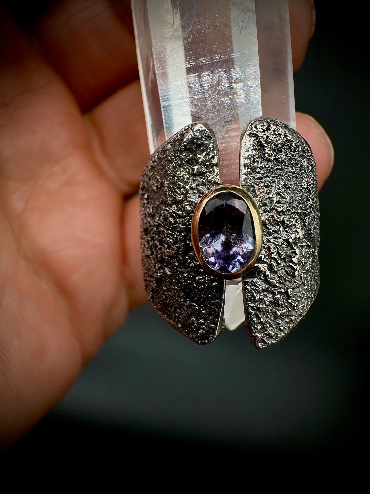 Tanzanite wide band ring size 7.5