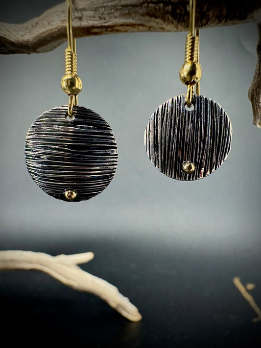 Woven Moondrop Earrings (2 sizes)
