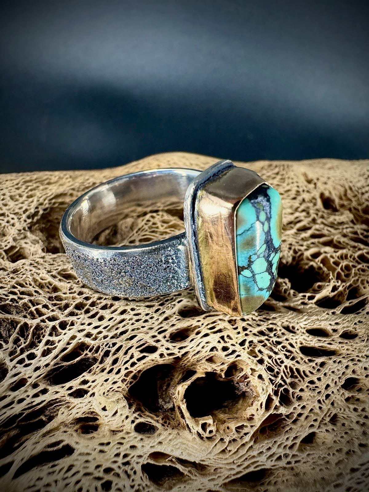 Variscite Antiqued ring size 9.25
