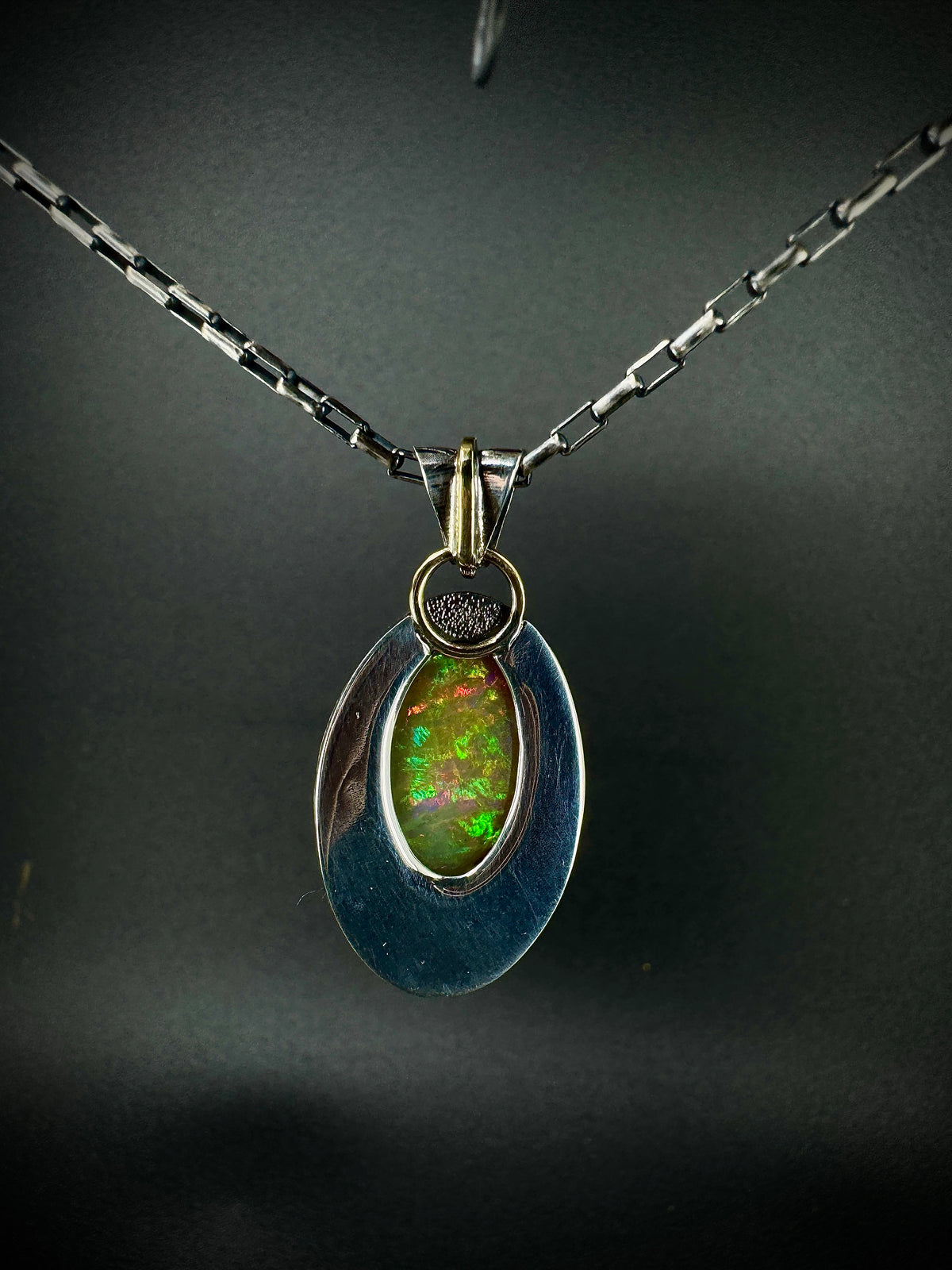 Fish Scale Opal Gateway pendant