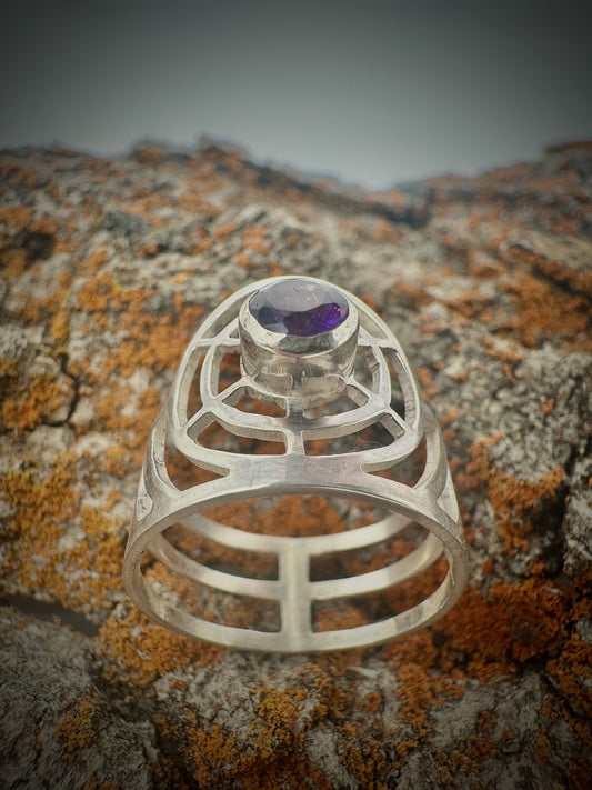 Target Acquired Amethyst rings size 6.5 and 8.5