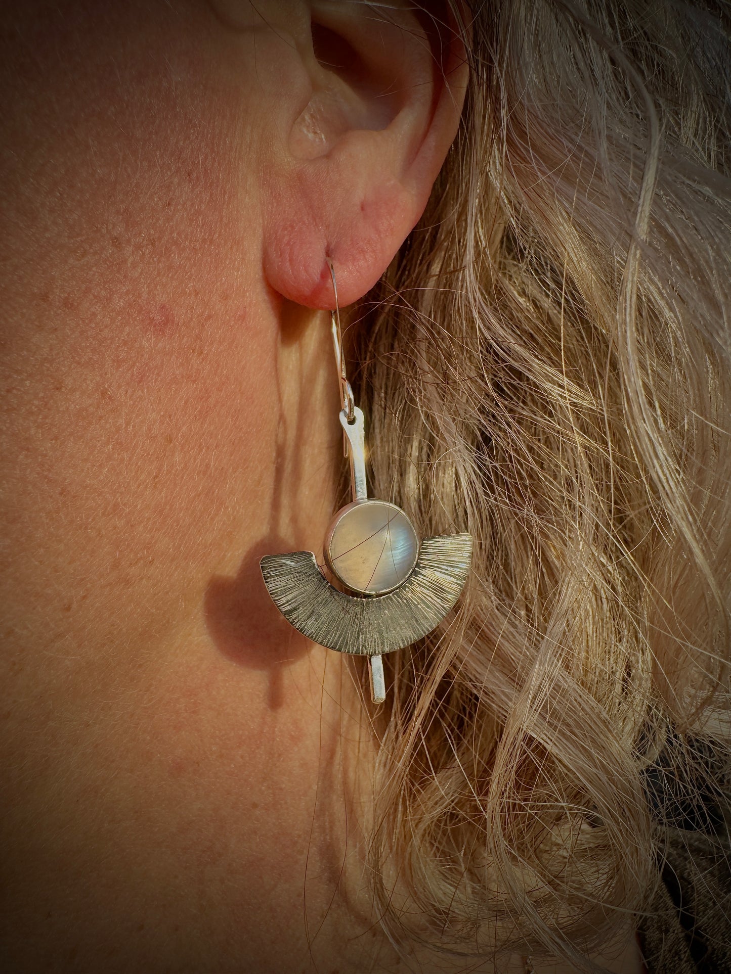 Moonstone Art Deco earrings