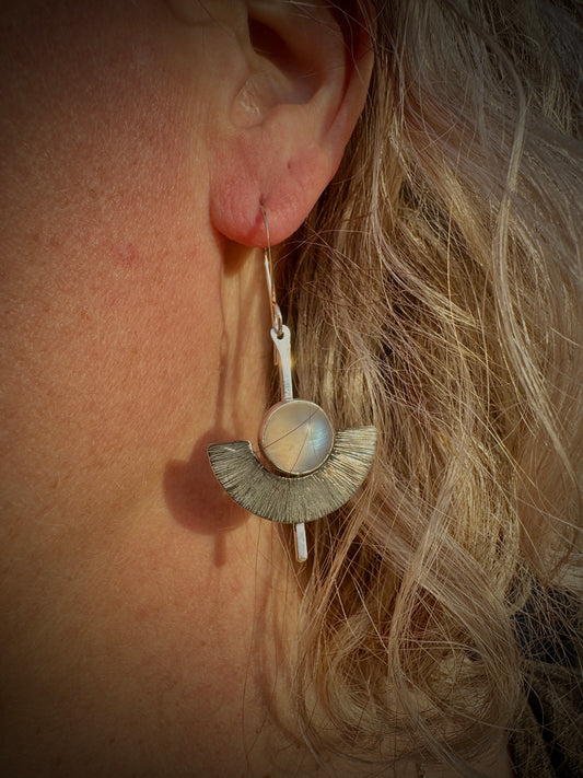 Moonstone Art Deco earrings