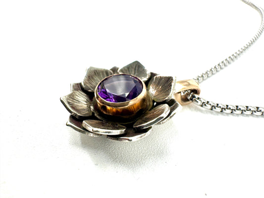 Starflower Amethyst Pendant