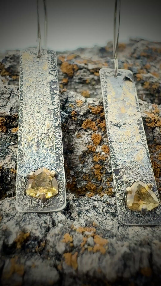 Citrine Trillium earrings