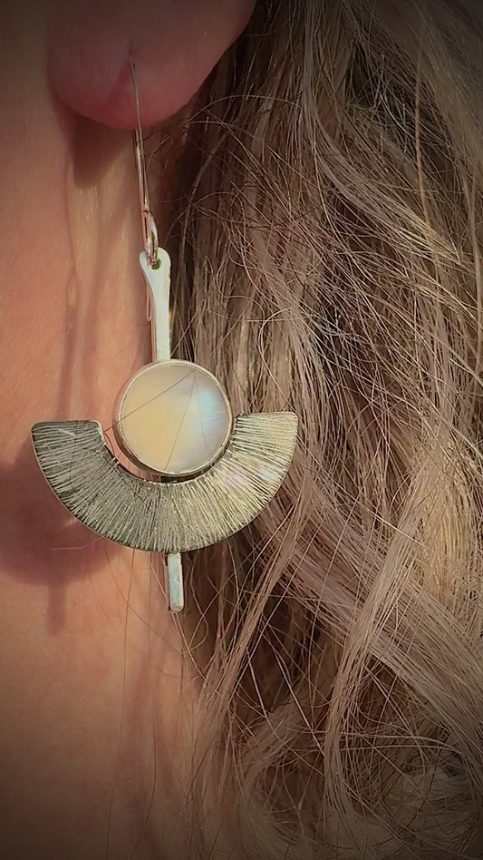 Moonstone Art Deco earrings